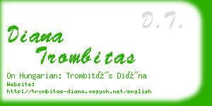 diana trombitas business card